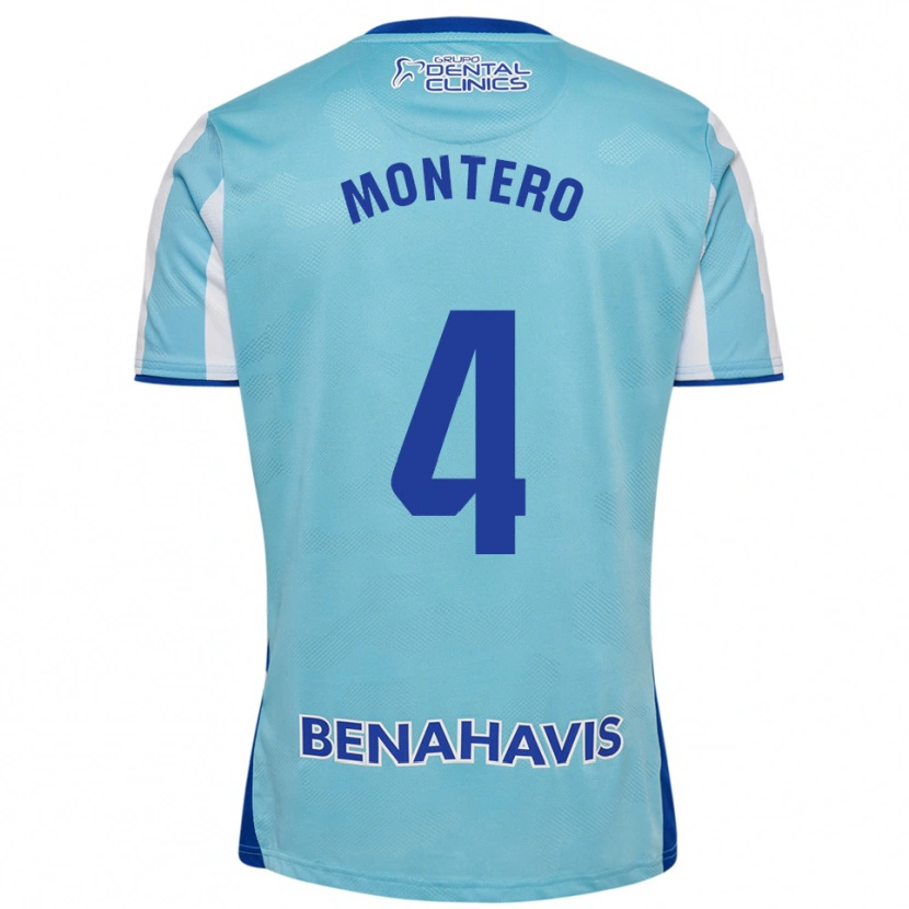 Danxen Kinder Javi Montero #4 Himmelblau Weiß Heimtrikot Trikot 2025/26 T-Shirt Österreich