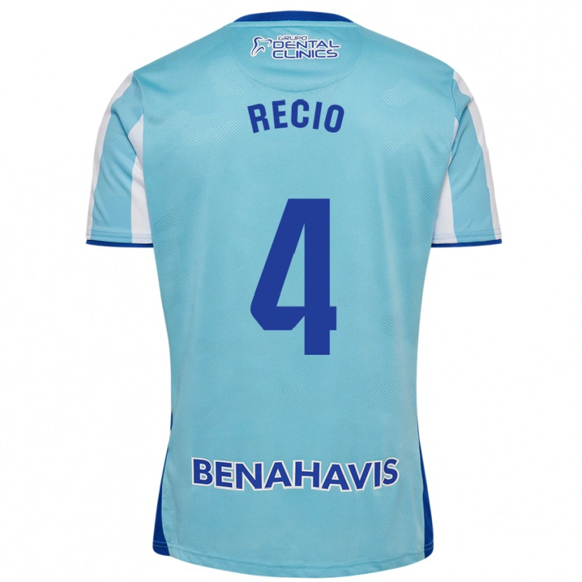 Danxen Kinder Ángel Recio #4 Himmelblau Weiß Heimtrikot Trikot 2025/26 T-Shirt Österreich