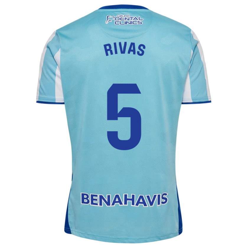 Danxen Kinder Juande Rivas #5 Himmelblau Weiß Heimtrikot Trikot 2025/26 T-Shirt Österreich