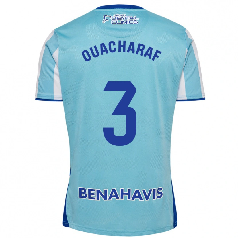 Danxen Kinder Bilal Ouacharaf #3 Himmelblau Weiß Heimtrikot Trikot 2025/26 T-Shirt Österreich