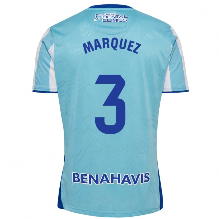 Danxen Kinder David Márquez #3 Himmelblau Weiß Heimtrikot Trikot 2025/26 T-Shirt Österreich