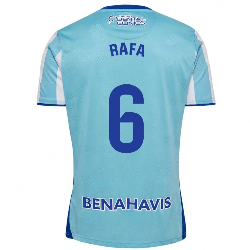 Danxen Kinder Rafa Rodríguez #6 Himmelblau Weiß Heimtrikot Trikot 2025/26 T-Shirt Österreich