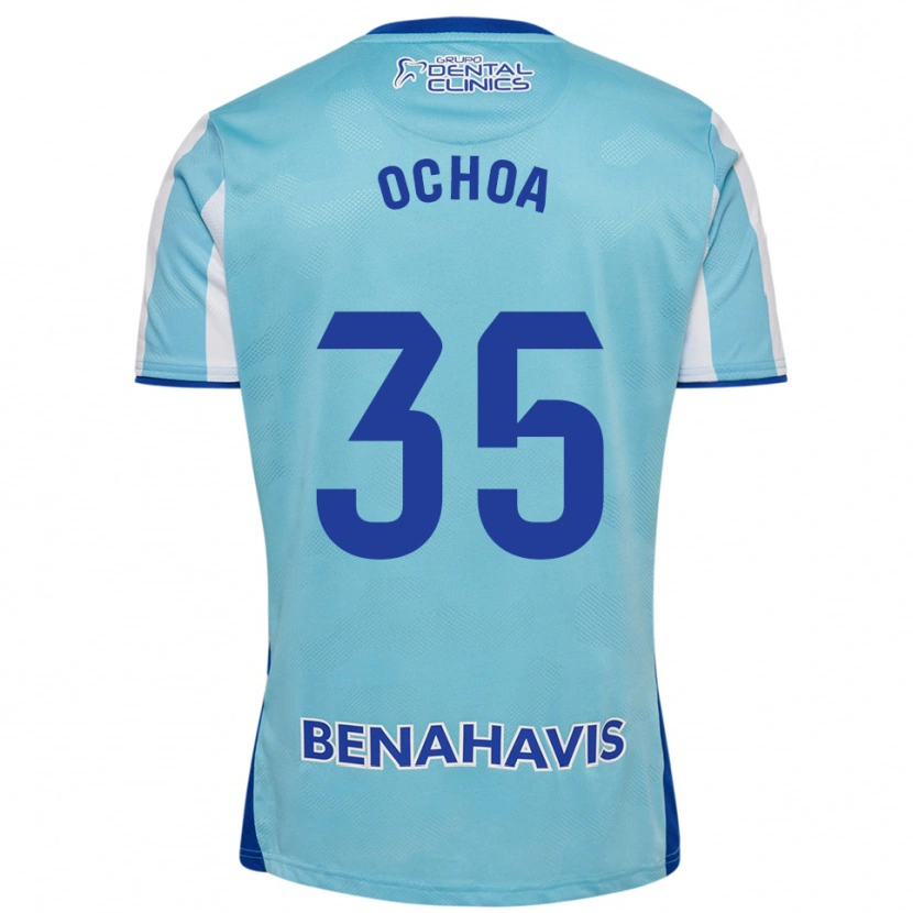 Danxen Kinder Aarón Ochoa #35 Himmelblau Weiß Heimtrikot Trikot 2025/26 T-Shirt Österreich