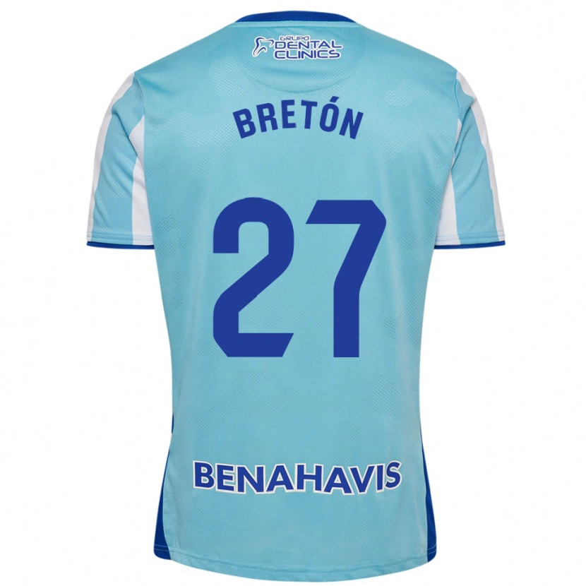 Danxen Kinder Lucas Bretón #27 Himmelblau Weiß Heimtrikot Trikot 2025/26 T-Shirt Österreich