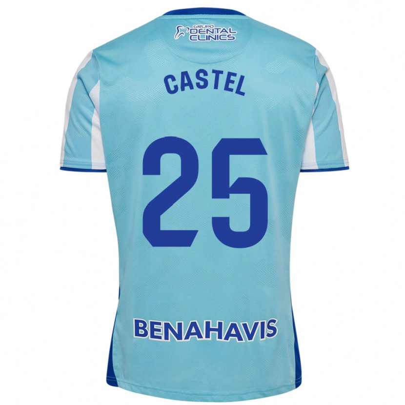 Danxen Kinder Sergio Castel #25 Himmelblau Weiß Heimtrikot Trikot 2025/26 T-Shirt Österreich