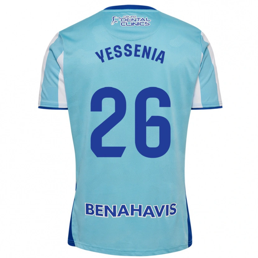 Danxen Kinder Yessenia Alcaide Martin #26 Himmelblau Weiß Heimtrikot Trikot 2025/26 T-Shirt Österreich