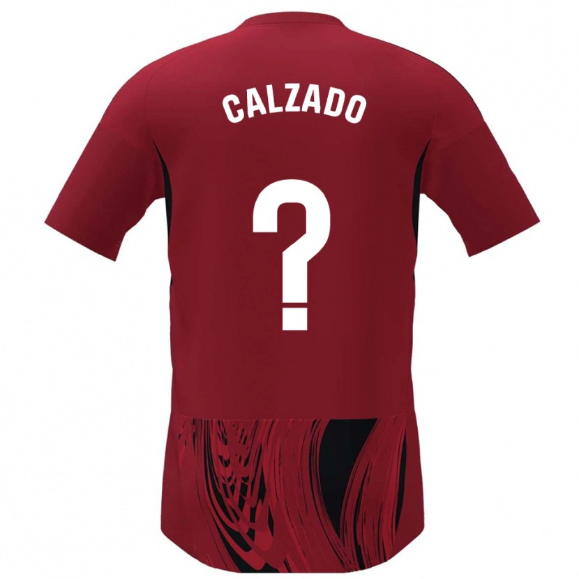 Danxen Kinder Joaquín Calzado #0 Rot Schwarz Heimtrikot Trikot 2025/26 T-Shirt Österreich