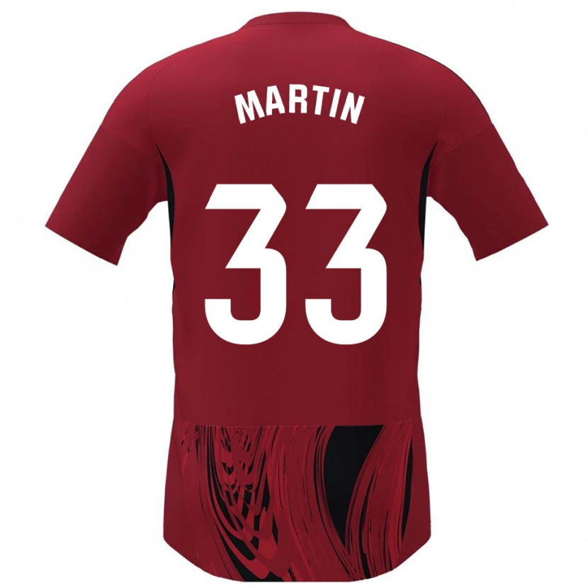 Danxen Kinder Aarón Martin #33 Rot Schwarz Heimtrikot Trikot 2025/26 T-Shirt Österreich