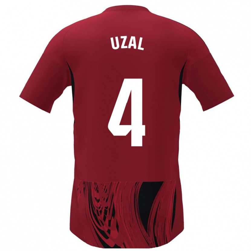 Danxen Kinder Yeray Uzal #4 Rot Schwarz Heimtrikot Trikot 2025/26 T-Shirt Österreich