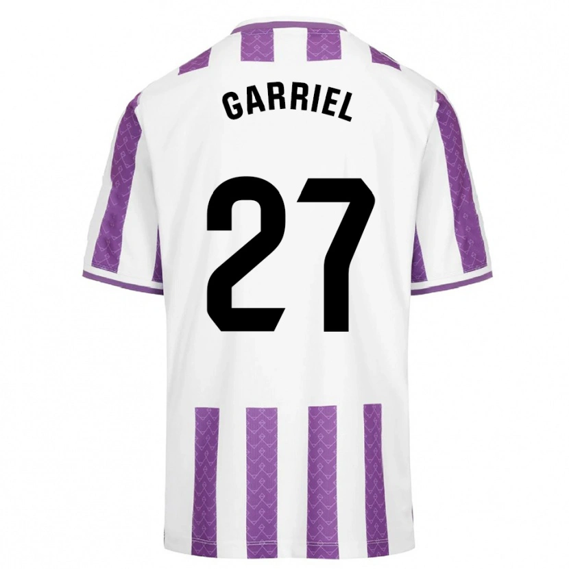 Danxen Kinder Iván Garriel #27 Lila Weiß Heimtrikot Trikot 2025/26 T-Shirt Österreich
