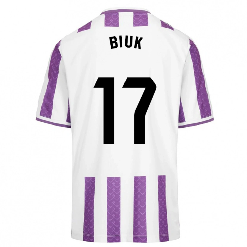 Danxen Kinder Stipe Biuk #17 Lila Weiß Heimtrikot Trikot 2025/26 T-Shirt Österreich