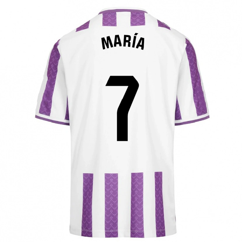 Danxen Kinder María González Bombín #7 Lila Weiß Heimtrikot Trikot 2025/26 T-Shirt Österreich