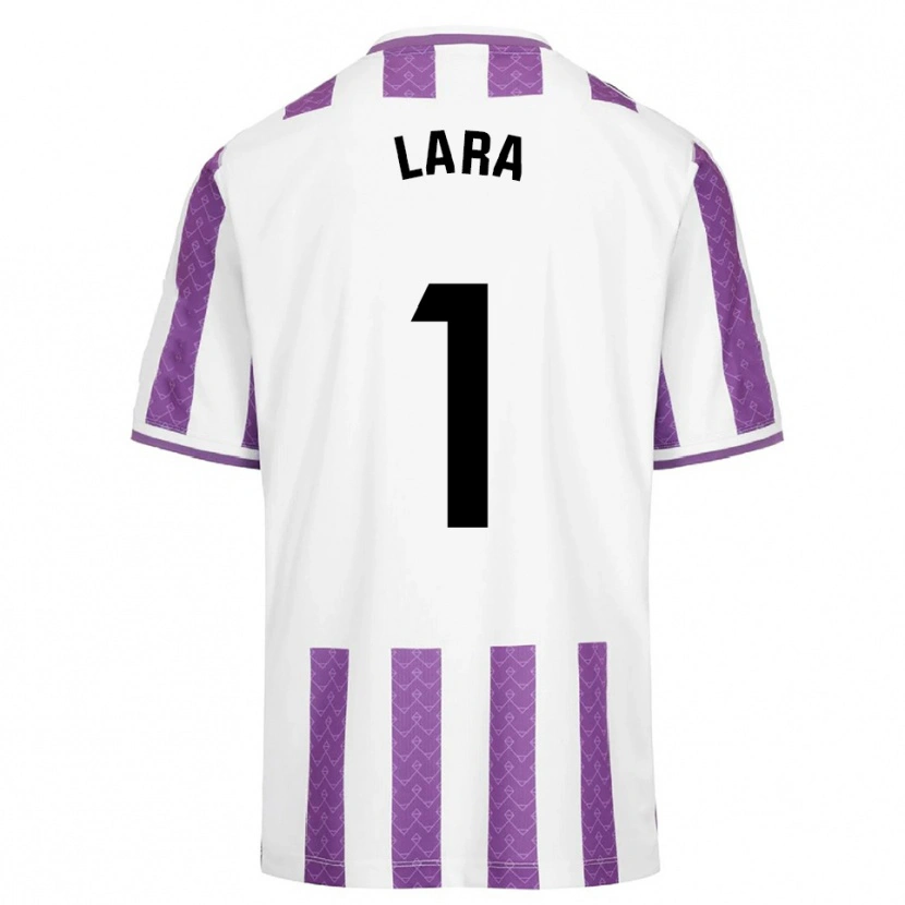 Danxen Kinder Lara Lara De Las Heras Coello #1 Lila Weiß Heimtrikot Trikot 2025/26 T-Shirt Österreich