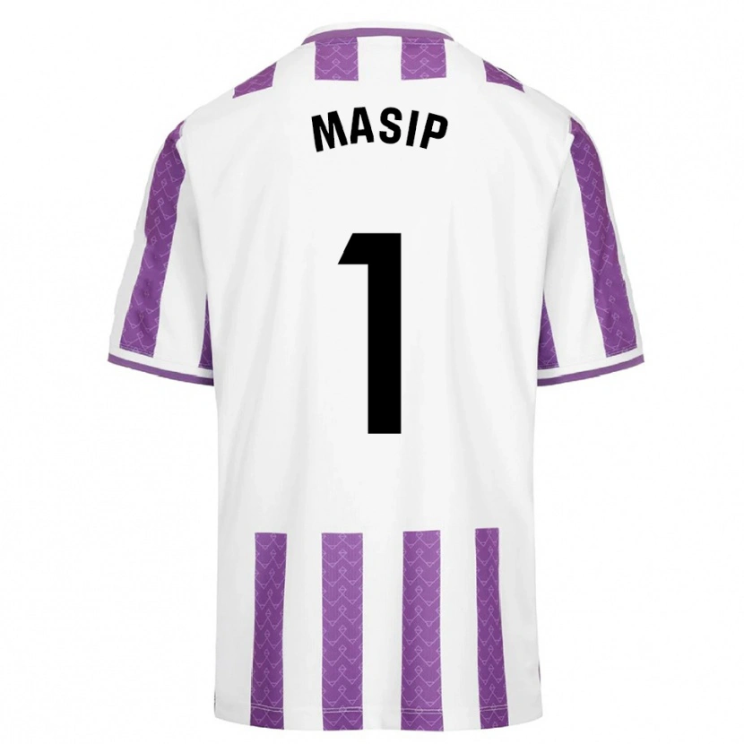 Danxen Kinder Jordi Masip #1 Lila Weiß Heimtrikot Trikot 2025/26 T-Shirt Österreich