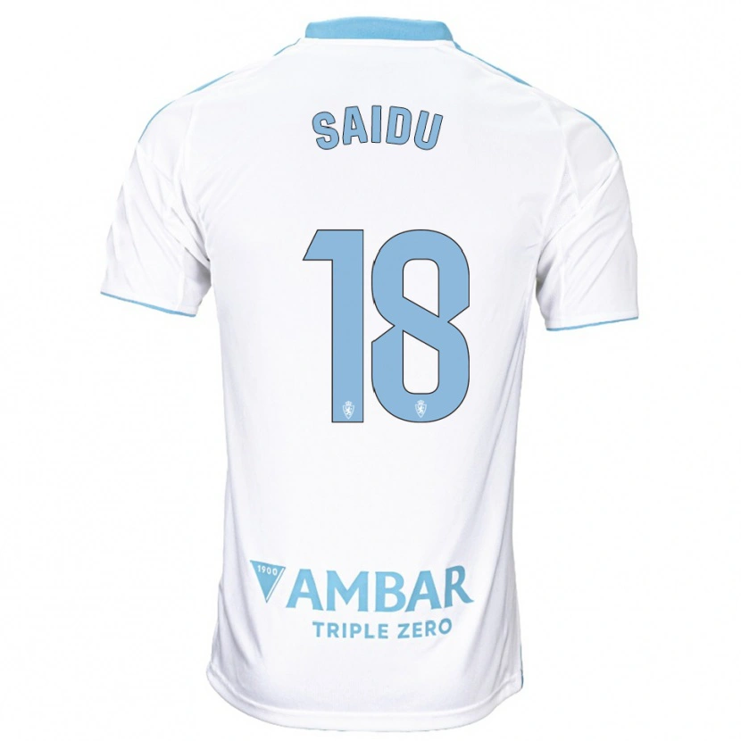 Danxen Kinder Yussif Saidu #18 Weiß Himmelblau Heimtrikot Trikot 2025/26 T-Shirt Österreich