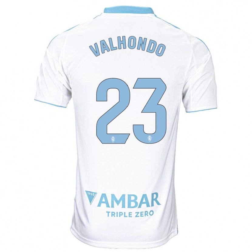Danxen Kinder Marcos Valhondo #23 Weiß Himmelblau Heimtrikot Trikot 2025/26 T-Shirt Österreich