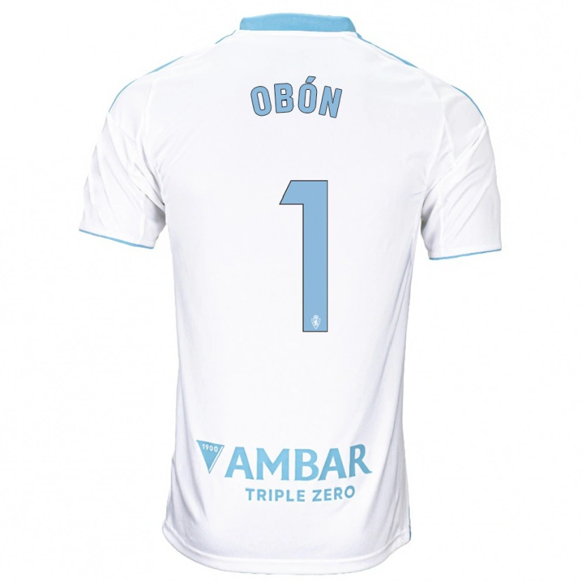 Danxen Kinder Manuel Obón #1 Weiß Himmelblau Heimtrikot Trikot 2025/26 T-Shirt Österreich