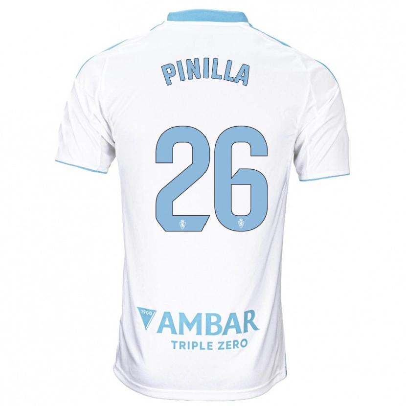 Danxen Kinder Hugo Pinilla #26 Weiß Himmelblau Heimtrikot Trikot 2025/26 T-Shirt Österreich