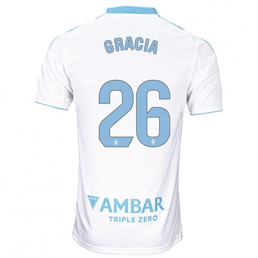Danxen Kinder Gori Gracia #26 Weiß Himmelblau Heimtrikot Trikot 2025/26 T-Shirt Österreich