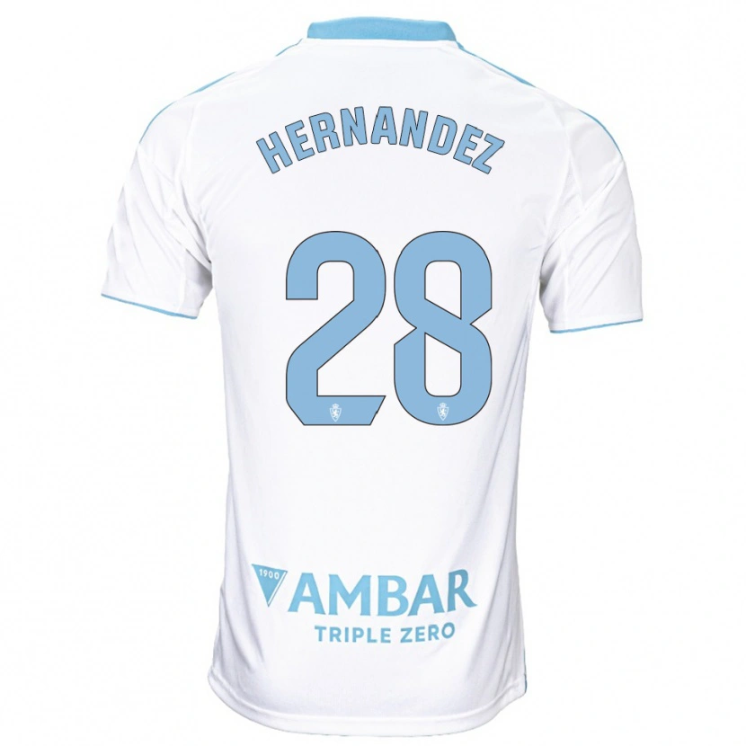 Danxen Kinder Diego Hernández #28 Weiß Himmelblau Heimtrikot Trikot 2025/26 T-Shirt Österreich