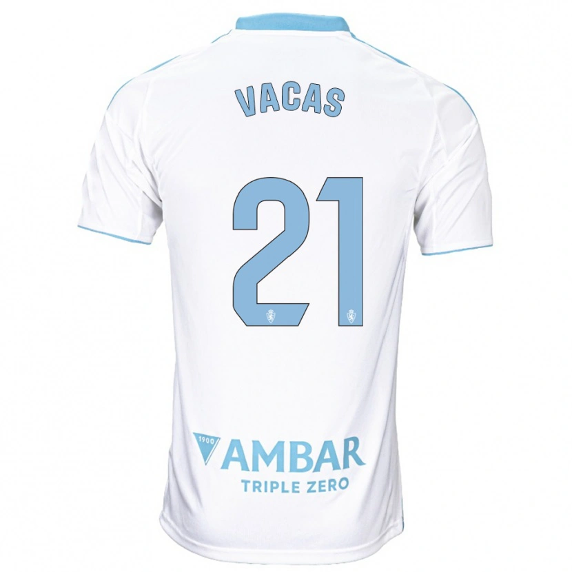 Danxen Kinder Óscar Vacas #21 Weiß Himmelblau Heimtrikot Trikot 2025/26 T-Shirt Österreich