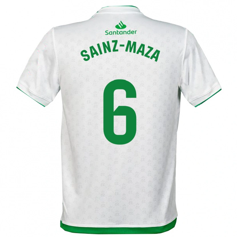 Danxen Kinder Íñigo Sainz-Maza #6 Grün Weiß Heimtrikot Trikot 2025/26 T-Shirt Österreich