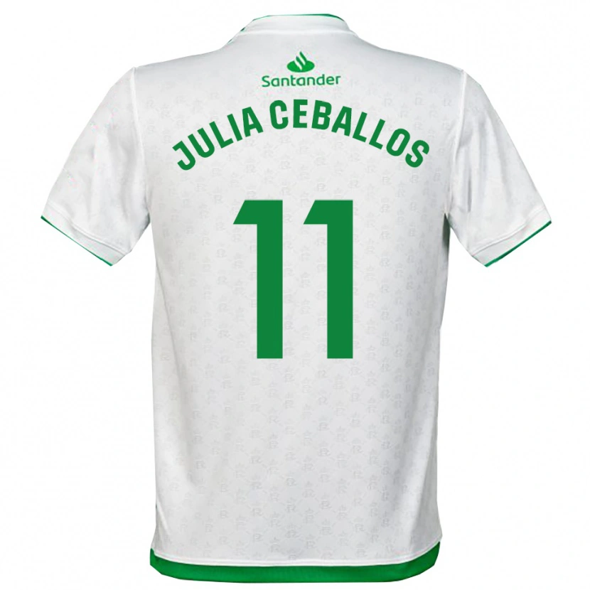 Danxen Kinder Julia Ceballos Carrancio #11 Grün Weiß Heimtrikot Trikot 2025/26 T-Shirt Österreich