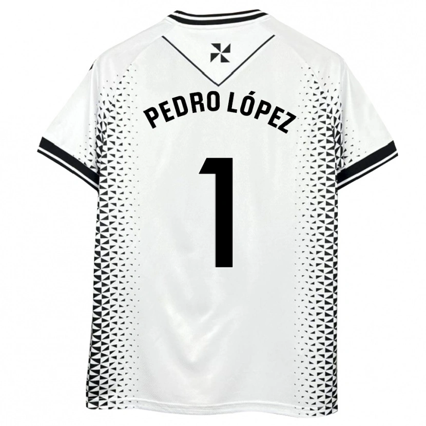 Danxen Kinder Pedro López #1 Weiß Schwarz Heimtrikot Trikot 2025/26 T-Shirt Österreich