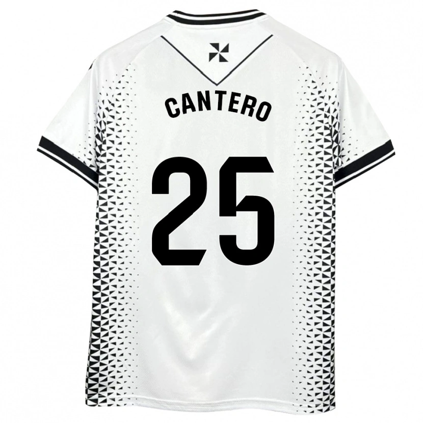 Danxen Kinder Yago Cantero #25 Weiß Schwarz Heimtrikot Trikot 2025/26 T-Shirt Österreich