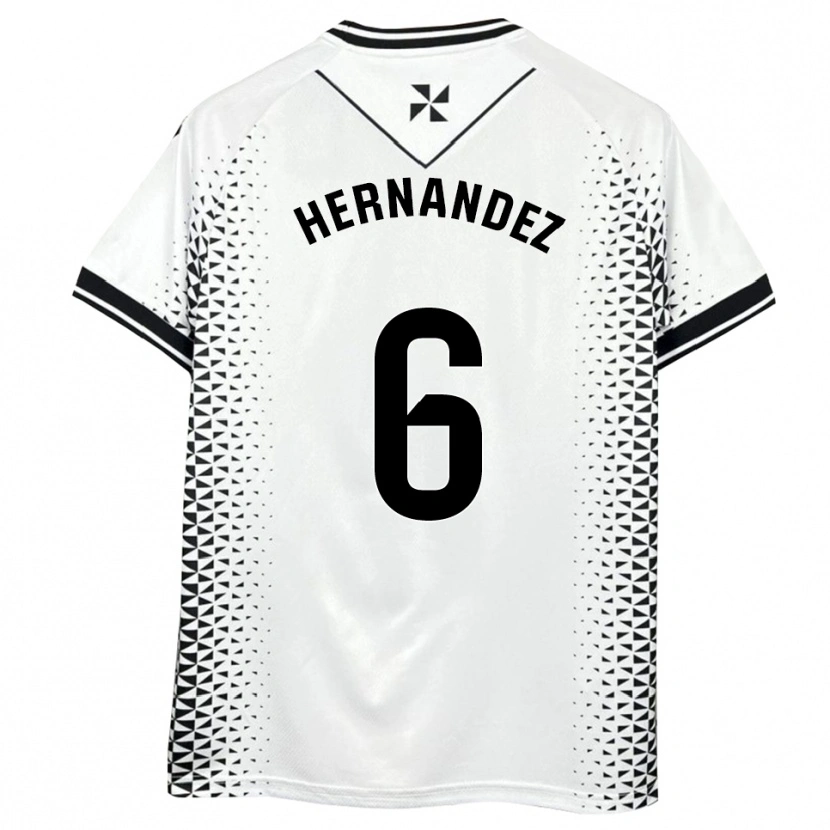 Danxen Kinder Carlos Hernández #6 Weiß Schwarz Heimtrikot Trikot 2025/26 T-Shirt Österreich