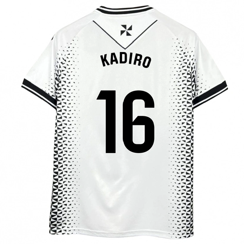 Danxen Kinder Mohamed Kadiro #16 Weiß Schwarz Heimtrikot Trikot 2025/26 T-Shirt Österreich