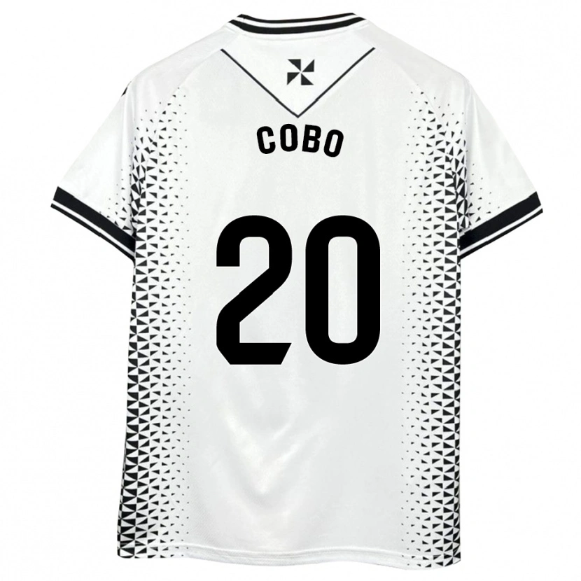 Danxen Kinder David Cobo #20 Weiß Schwarz Heimtrikot Trikot 2025/26 T-Shirt Österreich
