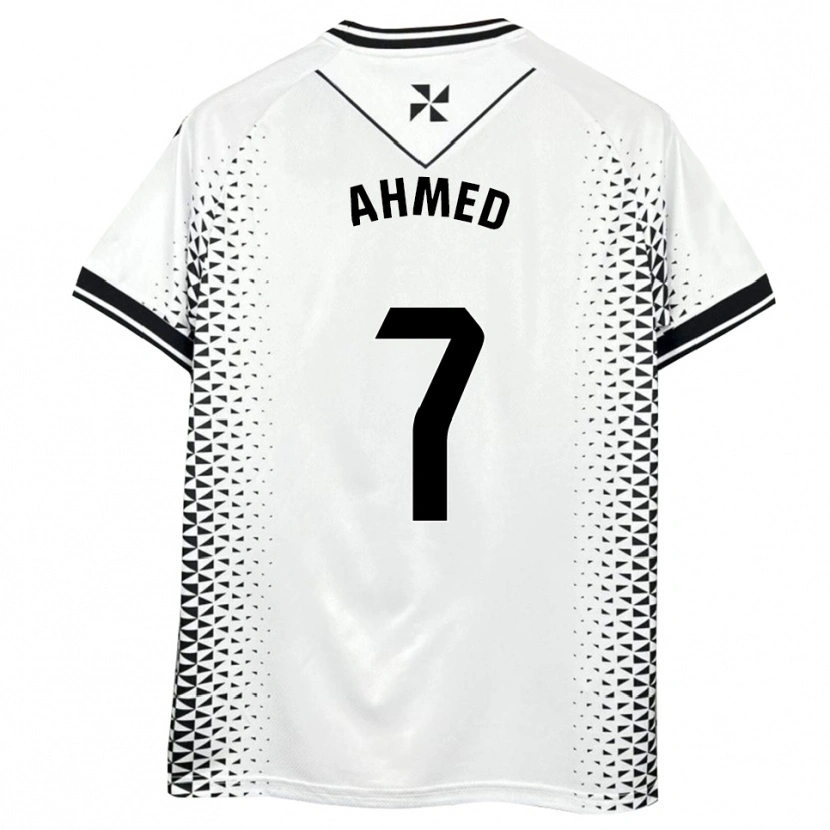 Danxen Kinder Aisar Ahmed #7 Weiß Schwarz Heimtrikot Trikot 2025/26 T-Shirt Österreich