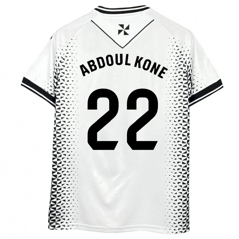 Danxen Kinder Kialy Abdoul Kone #22 Weiß Schwarz Heimtrikot Trikot 2025/26 T-Shirt Österreich