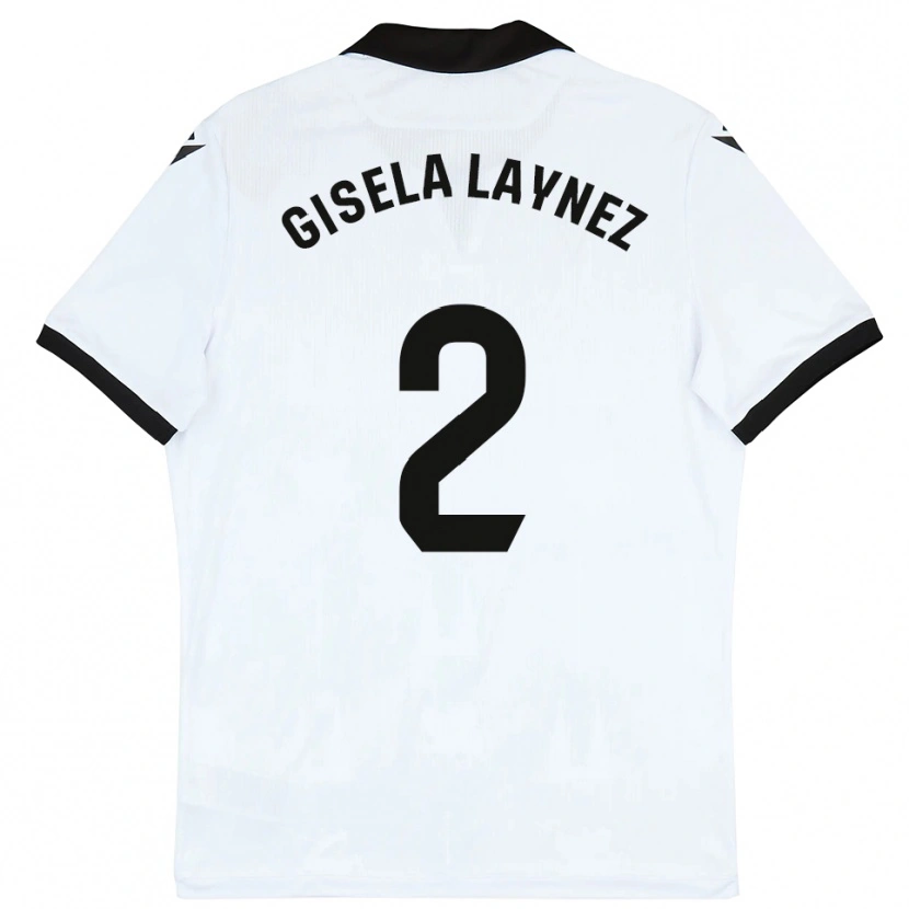 Danxen Kinder Gisela Laynez #2 Weiß Schwarz Heimtrikot Trikot 2025/26 T-Shirt Österreich