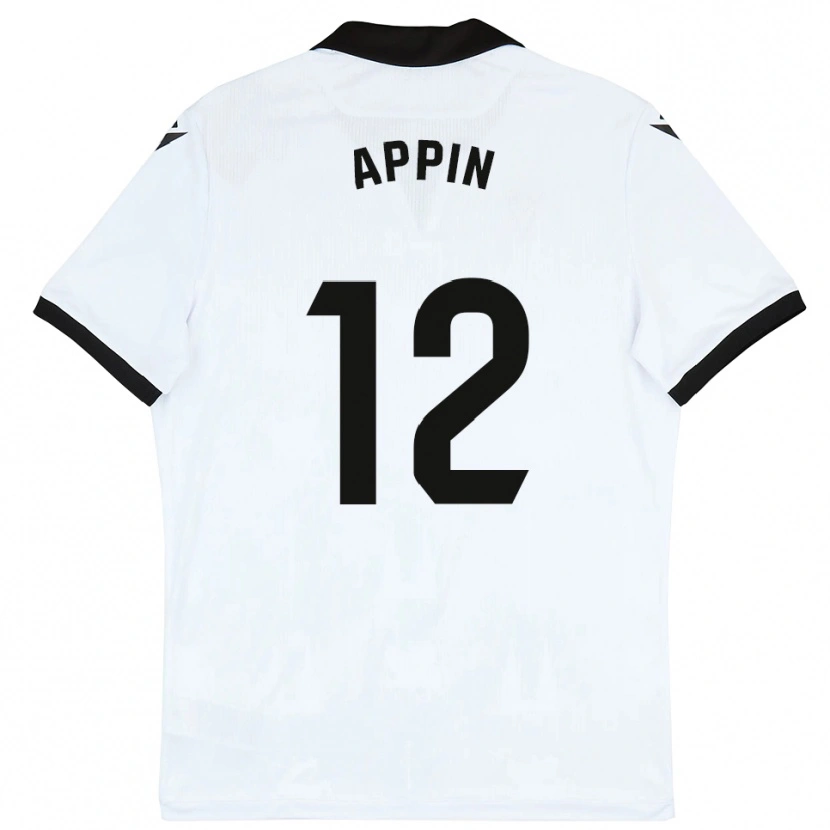 Danxen Kinder Kévin Appin #12 Weiß Schwarz Heimtrikot Trikot 2025/26 T-Shirt Österreich