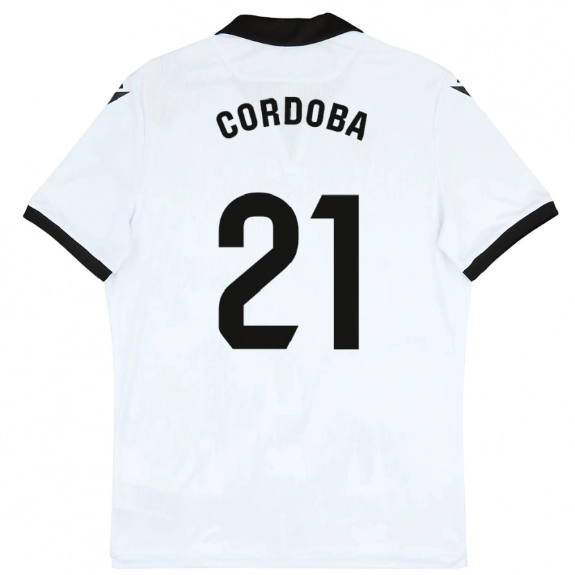 Danxen Kinder Iñigo Córdoba #21 Weiß Schwarz Heimtrikot Trikot 2025/26 T-Shirt Österreich