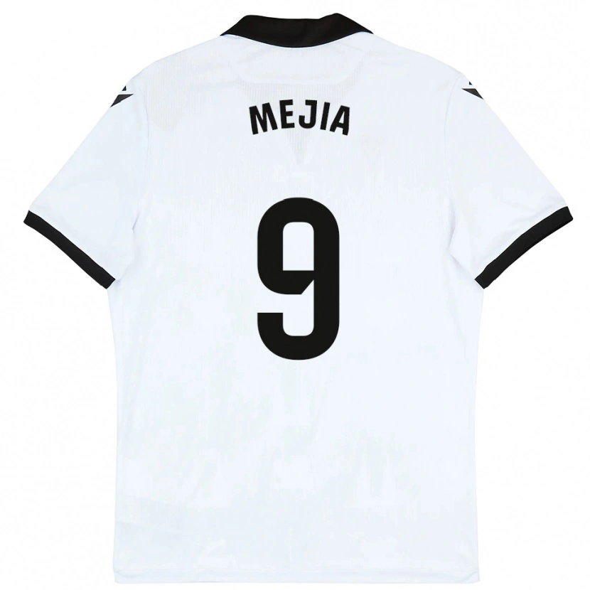 Danxen Kinder Mateo Mejía #9 Weiß Schwarz Heimtrikot Trikot 2025/26 T-Shirt Österreich
