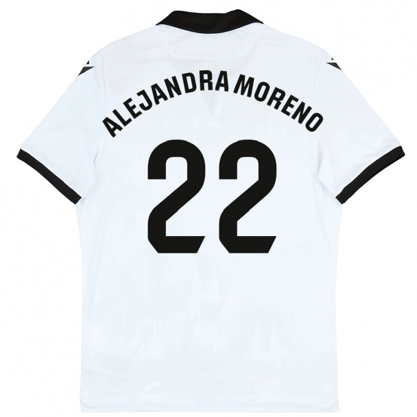 Danxen Kinder Alejandra Moreno #22 Weiß Schwarz Heimtrikot Trikot 2025/26 T-Shirt Österreich