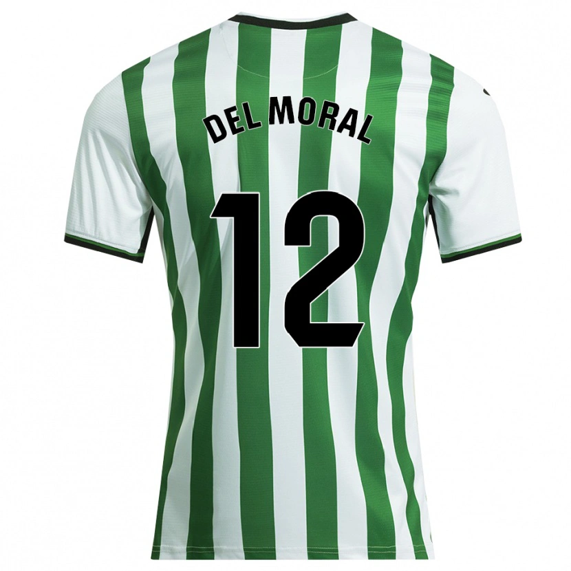 Danxen Kinder Alberto Del Moral #12 Weiß Grün Heimtrikot Trikot 2025/26 T-Shirt Österreich
