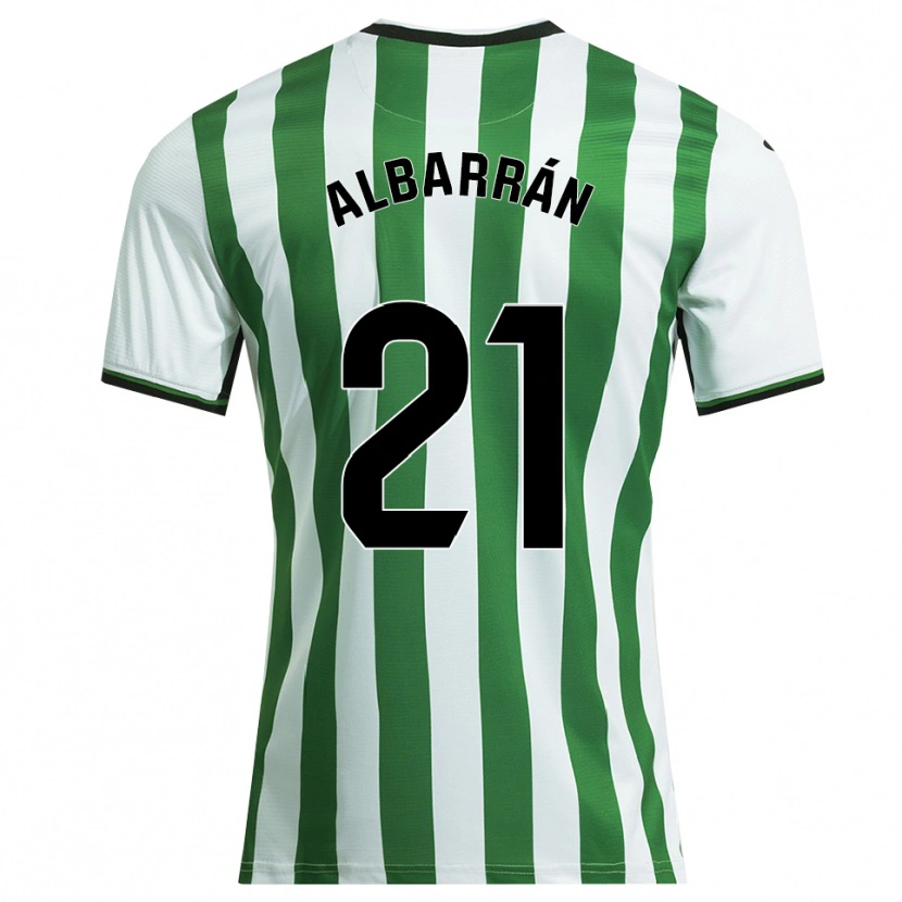Danxen Kinder Carlos Albarrán #21 Weiß Grün Heimtrikot Trikot 2025/26 T-Shirt Österreich