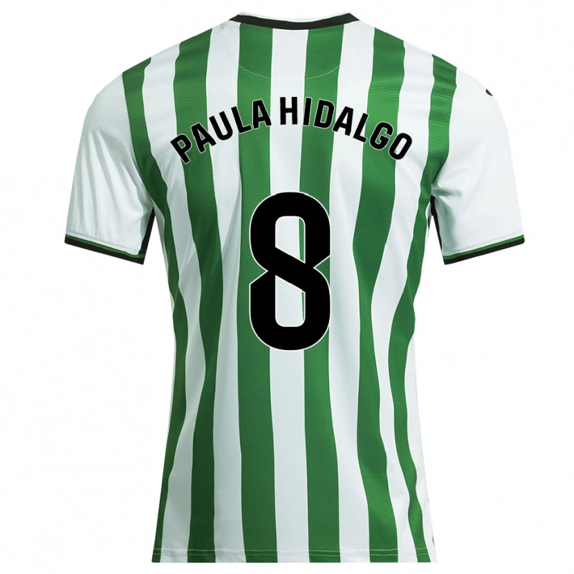 Danxen Kinder Paula Hidalgo Gutiérrez #8 Weiß Grün Heimtrikot Trikot 2025/26 T-Shirt Österreich