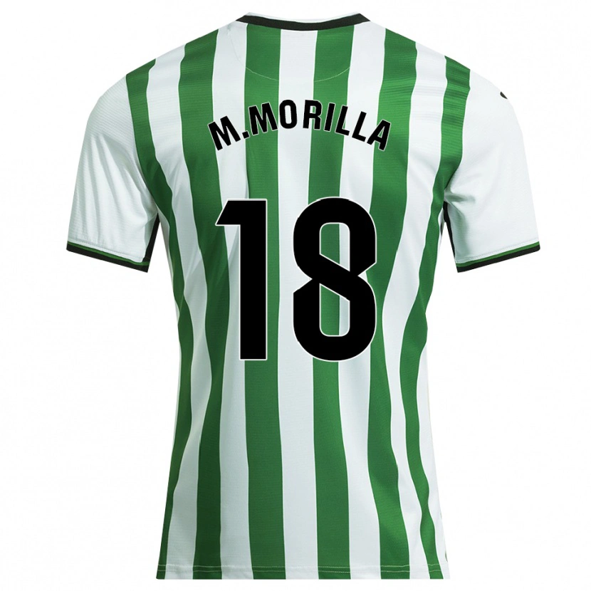 Danxen Kinder María Morilla Obrero #18 Weiß Grün Heimtrikot Trikot 2025/26 T-Shirt Österreich