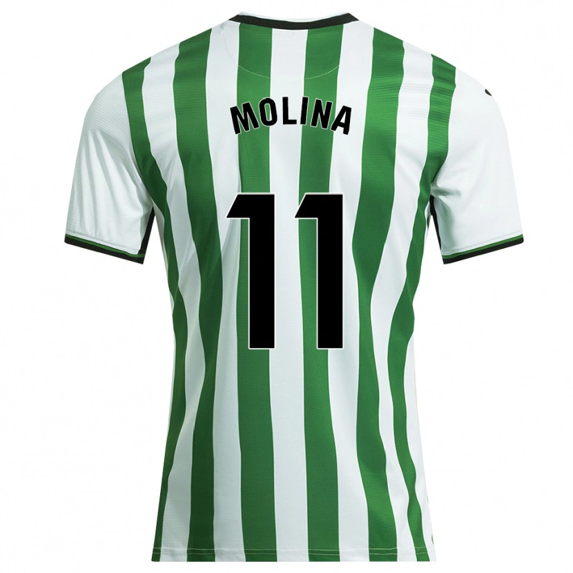 Danxen Kinder Antonio Molina #11 Weiß Grün Heimtrikot Trikot 2025/26 T-Shirt Österreich