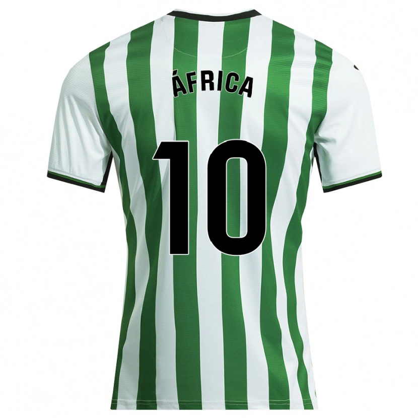 Danxen Kinder África Roldán Ramirez #10 Weiß Grün Heimtrikot Trikot 2025/26 T-Shirt Österreich