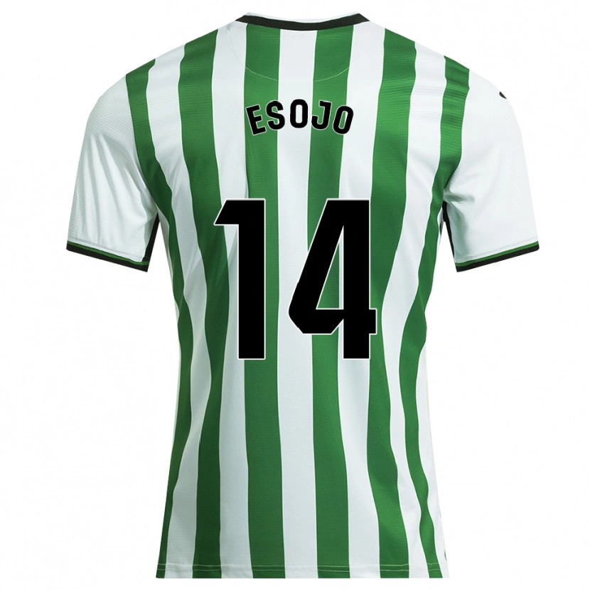 Danxen Kinder Marta Esojo Serrano #14 Weiß Grün Heimtrikot Trikot 2025/26 T-Shirt Österreich