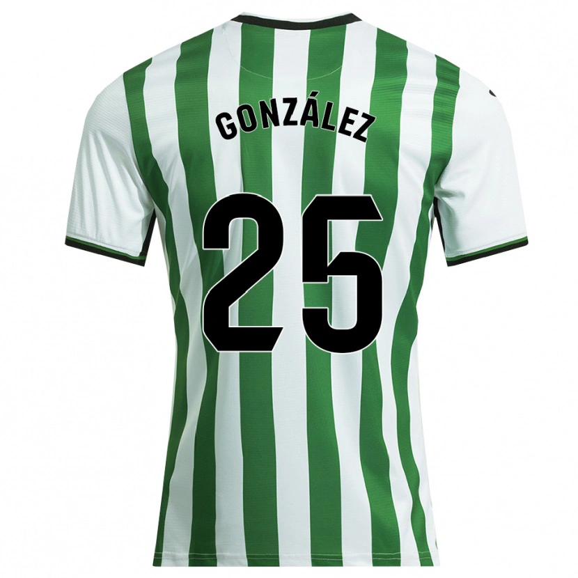 Danxen Kinder Dani González #25 Weiß Grün Heimtrikot Trikot 2025/26 T-Shirt Österreich