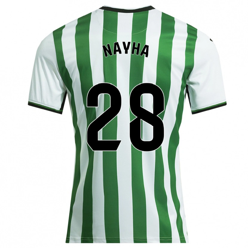 Danxen Kinder Nayha Torrejón Moreno #28 Weiß Grün Heimtrikot Trikot 2025/26 T-Shirt Österreich