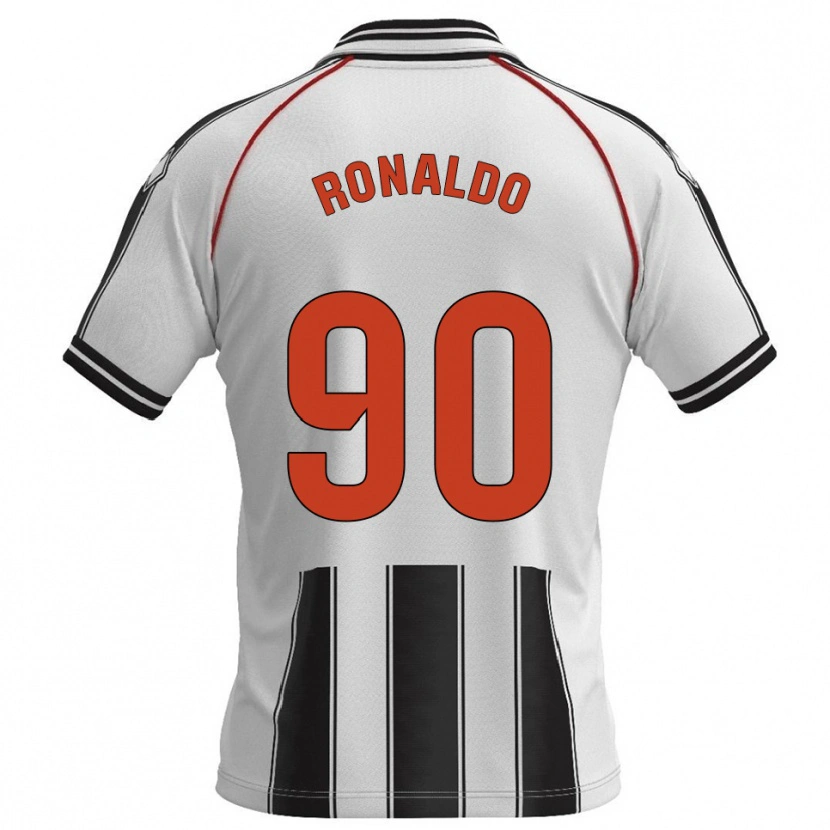 Danxen Kinder Ronaldo #90 Weiß Schwarz Heimtrikot Trikot 2025/26 T-Shirt Österreich
