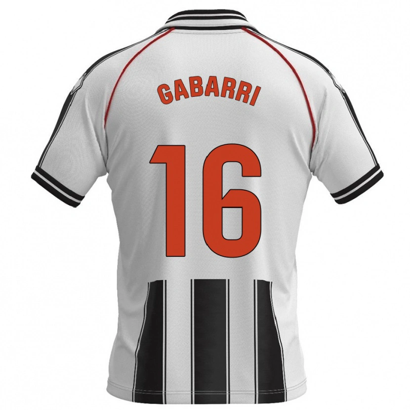 Danxen Kinder Toni Gabarri #16 Weiß Schwarz Heimtrikot Trikot 2025/26 T-Shirt Österreich